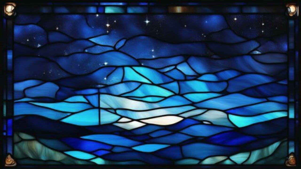 Still TV Art! Change your TV into changeable art!  Stained-glass window 