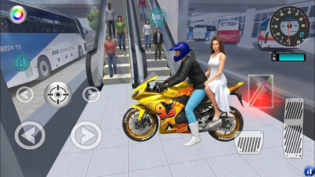Custom Lightning McQueen Bike vs Bus Station Rivals & Bullet Train 🚂 3D Driving Class