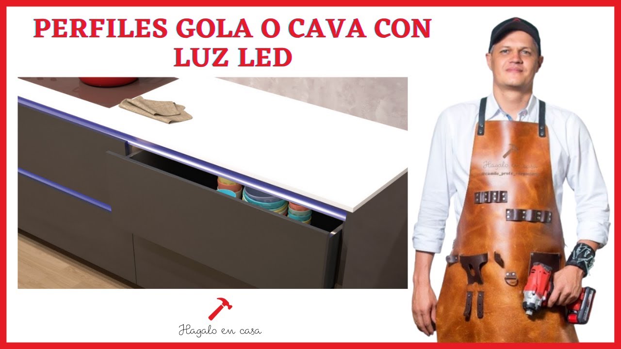 Perfiles Gola o Cava con luz led