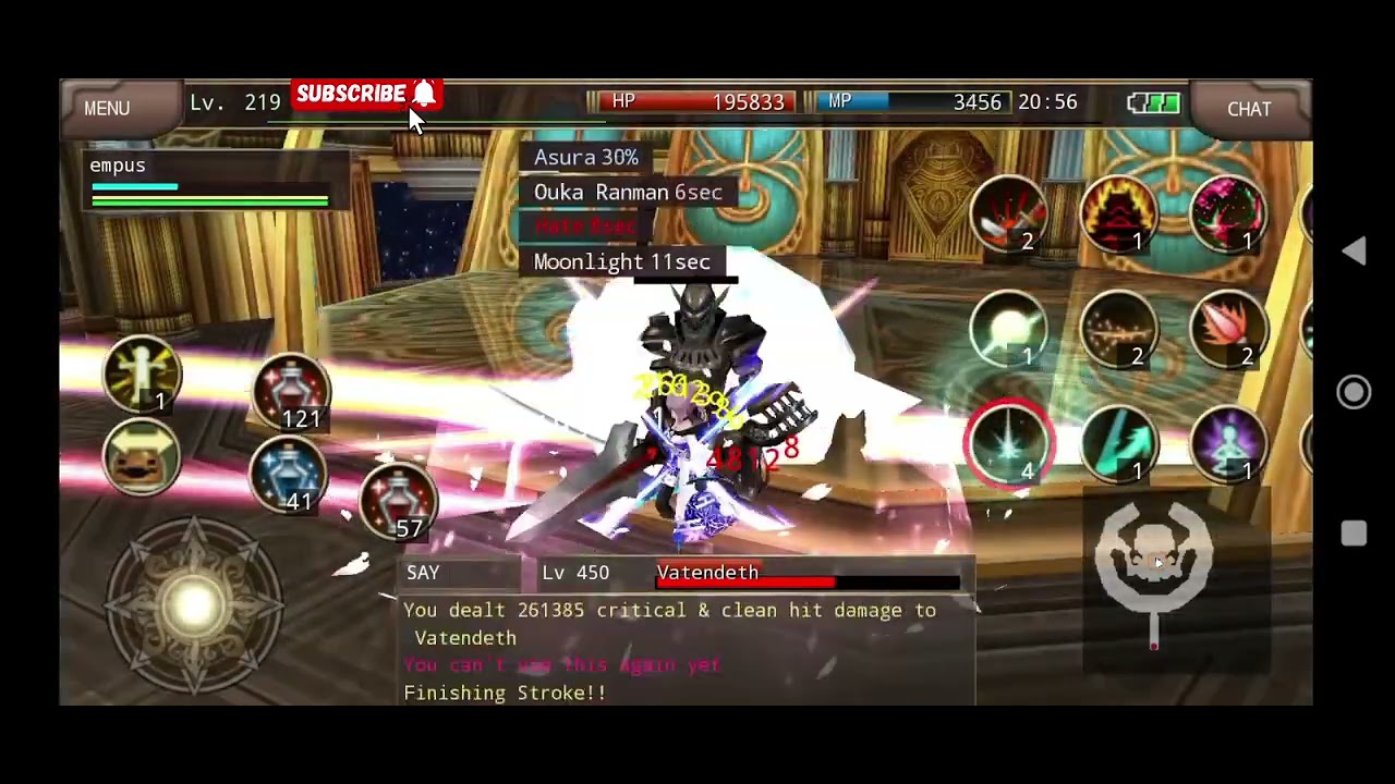 Iruna online - Samurai vs Vatendeth 450 +build