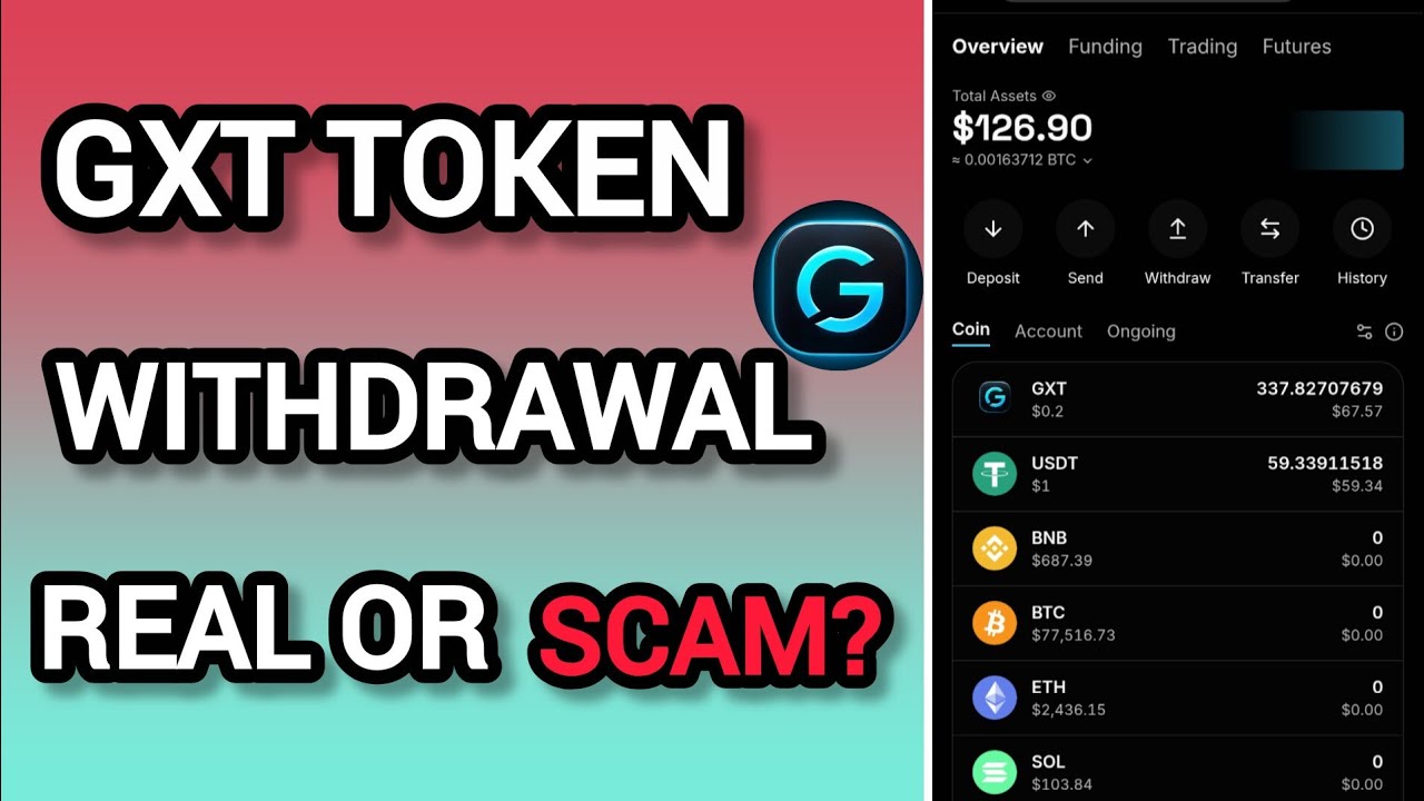 $GXT Token Withdrawal Process | GXT Exchange Withdrawal Real Or Scam?