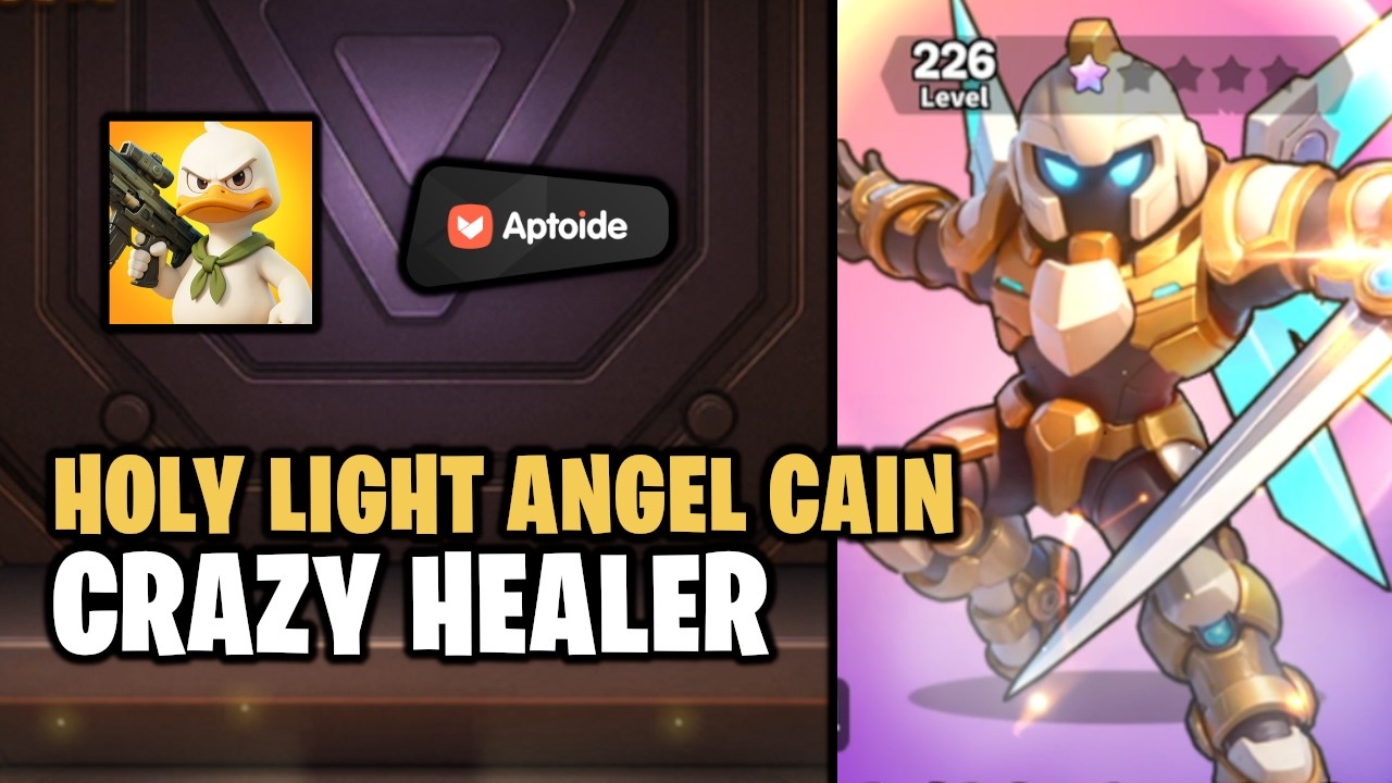 CRAZY HEALER - TEST Holy Light Angel Cain in DUCK SURVIVAL