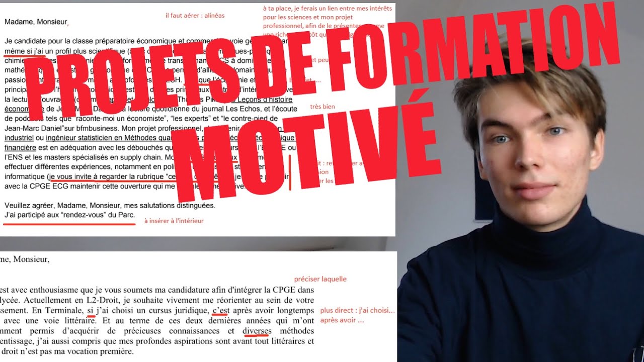 Je lis vos projets de formation motivé (EXEMPLES) prépas, licence - PARCOURSUP 2021