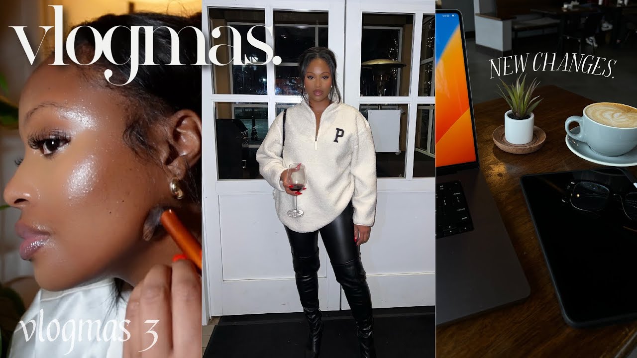 VLOGMAS | new beginnings ♡ a new career??, family time, holiday party, + girls night out!