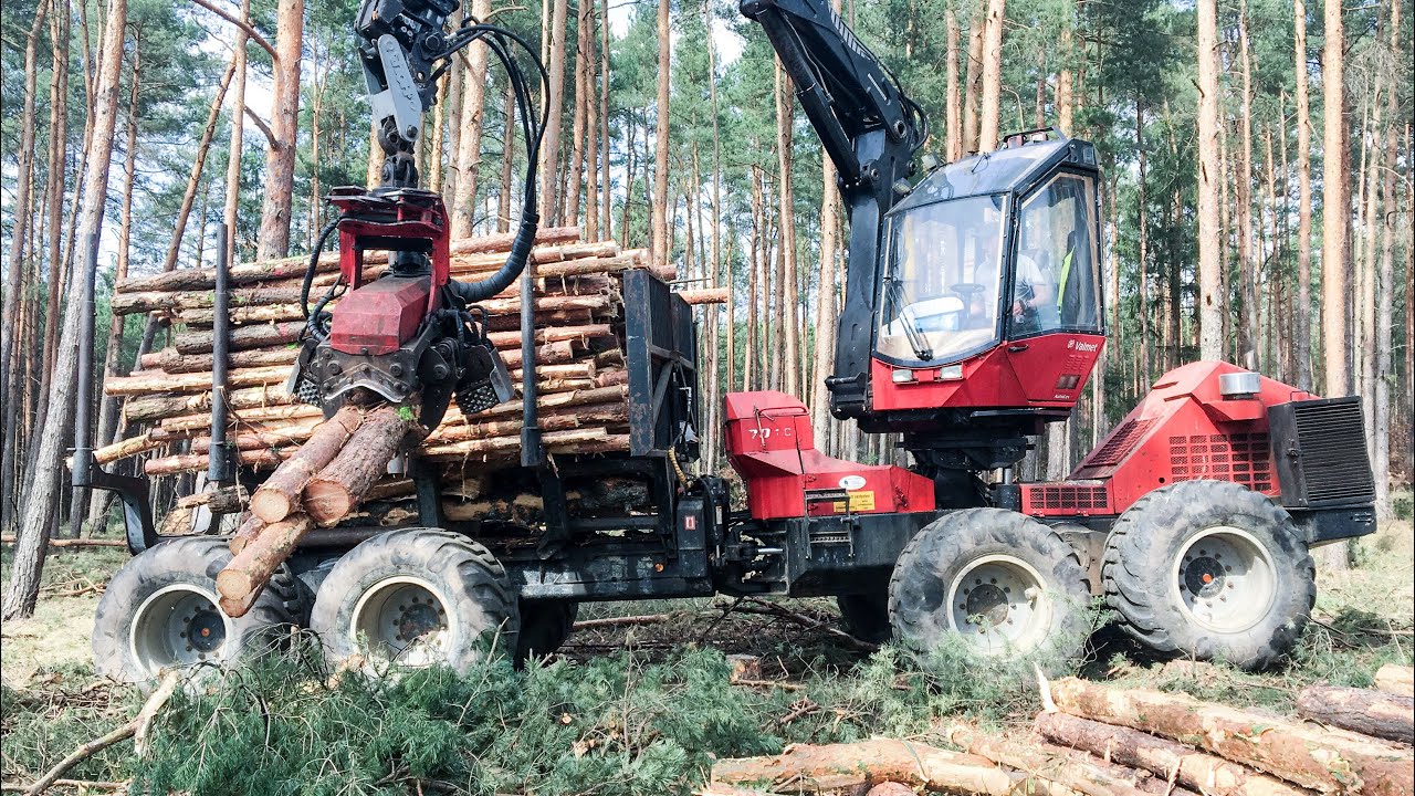 VALMET 801 COMBI (Harvester&Forwarder in einer Maschine (Echt Sound)