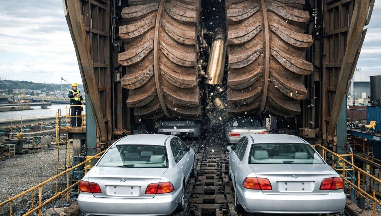 Industrial Scrap Processing | Brutal Shredding Machines in Action