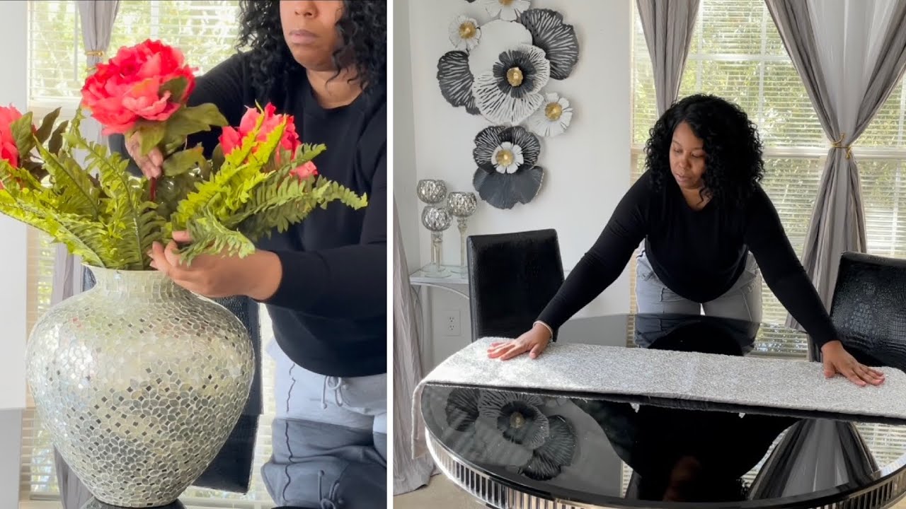 Spring Tablescape & diy floral arrangement #springtable #floralarrangement