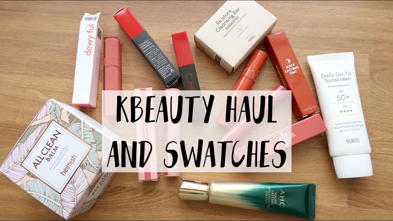 Kbeauty Yesstyle haul - all the lip stain swatches