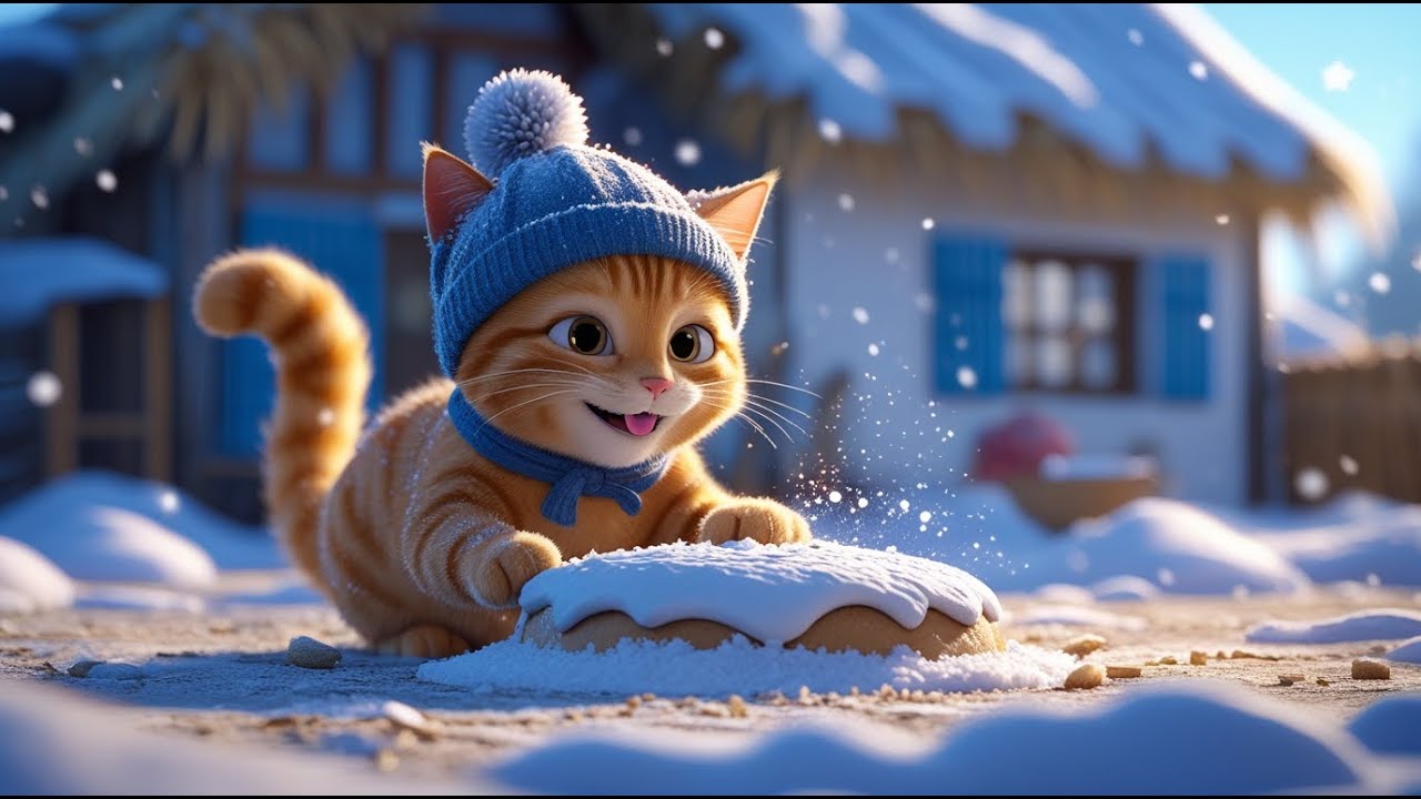 🐈 Кіт і сніговий пиріг | ЗБІРКА ПІСЕНЬ ПРО РУДОГО МУРЧИКА | Пісеньки для дітей 🎶