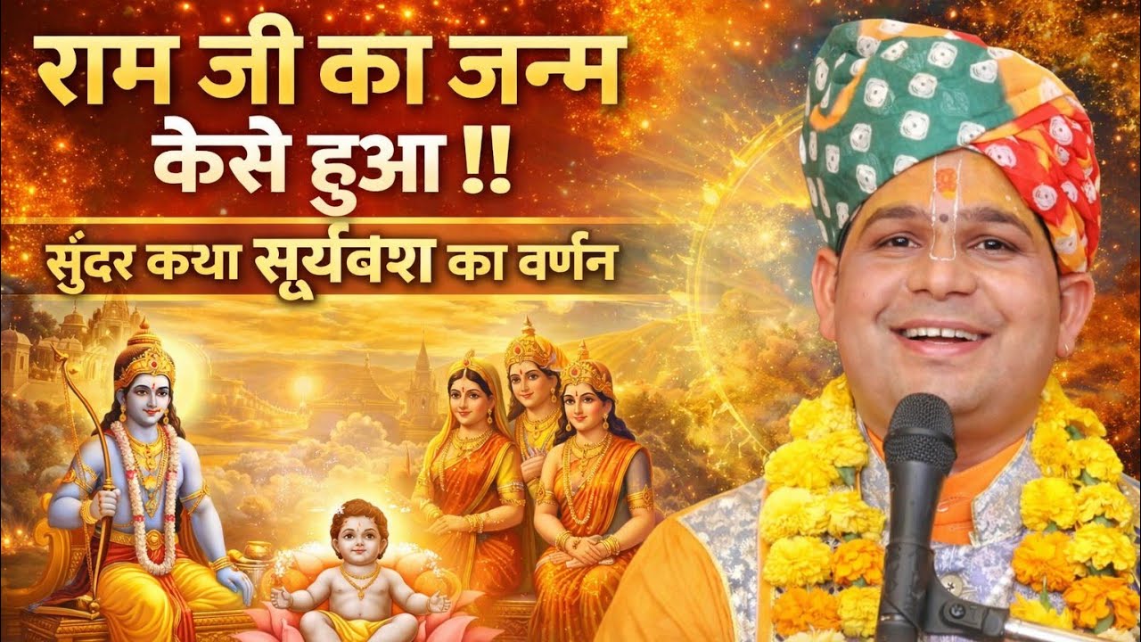 Story of Ram Birth / Listen to the description of Suryavansh/by Aacharya Shri Matadeen Shastri ji