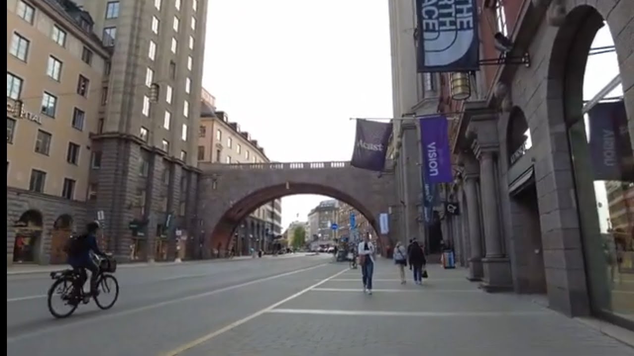 🇸🇪Walking in Stockholm in Norrmalm, along Kungsgatan and Vasagatan - No talking