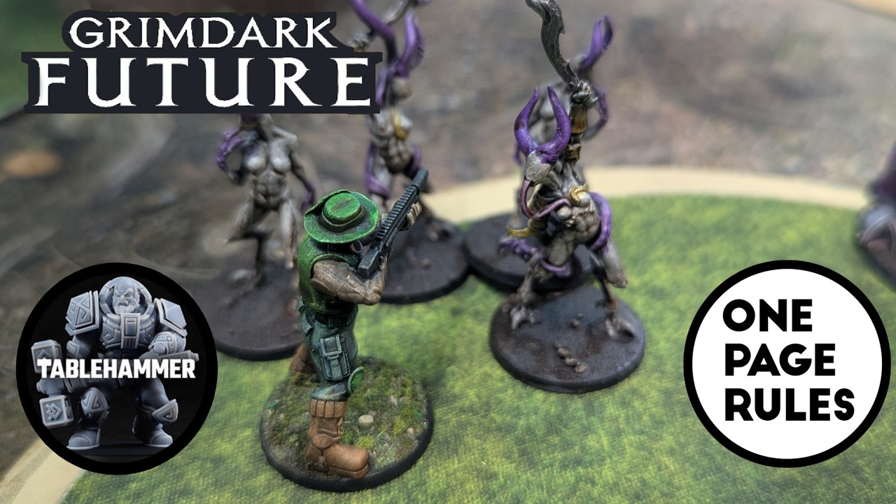 Strallan Jungle Guard vs Lust Disciples | One Page Rules Grimdark Future