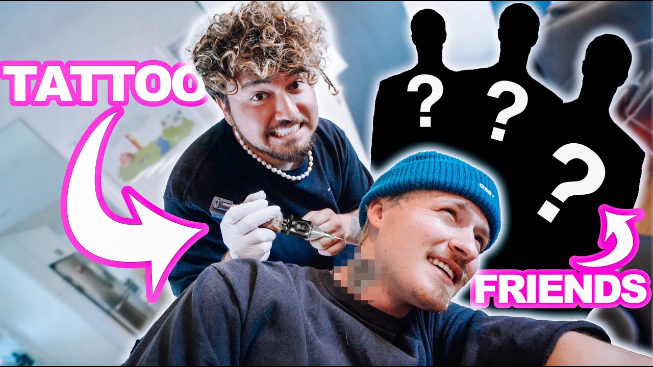 I Let Jc Caylen Tattoo Me... & Let My Friends Draw It!!