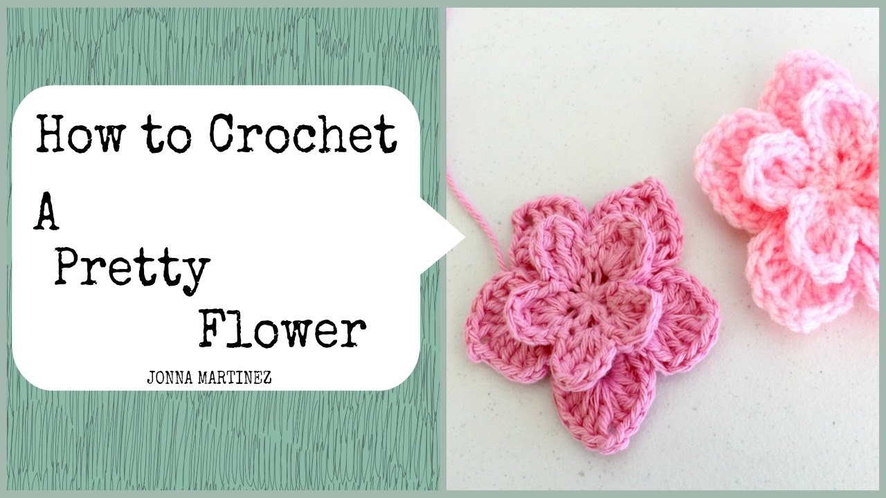 How To Crochet A Pretty Flower | Layered Crochet Flower #crochetflower