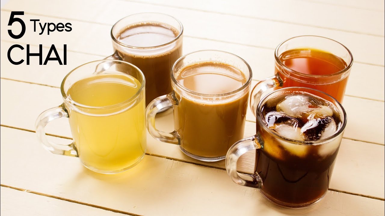 5 Types of Tea - Chocolate, Herbal, Masala Tandoori, Ice, Lemon Chai Recipes - CookingShooking