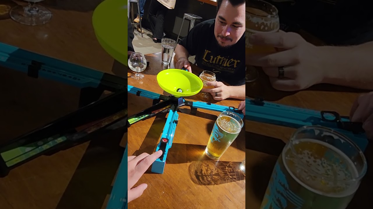 We brought Beat the 8 Ball to our local Swamp Head Brewery  #boardgames #beatthe8ball #swamphead