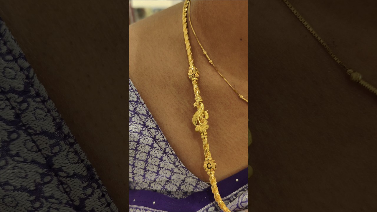 5 savaran gold thali mogapu chain 🤩💥 sree kumaran thangamaligai 🤗#goldjewellery#marriage#thalichain