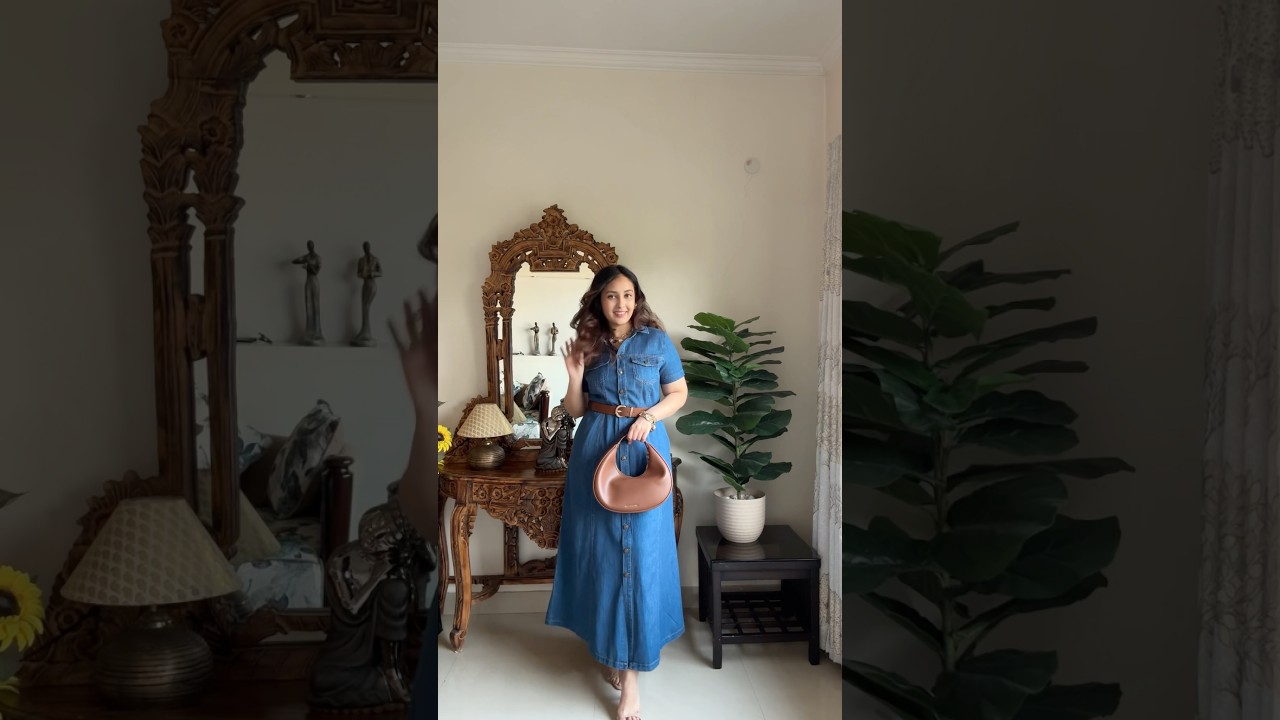 Prettiest Denim Dress 🤍 #myntra #dress #denim #summerfashion #ootd #trending #fashion #style