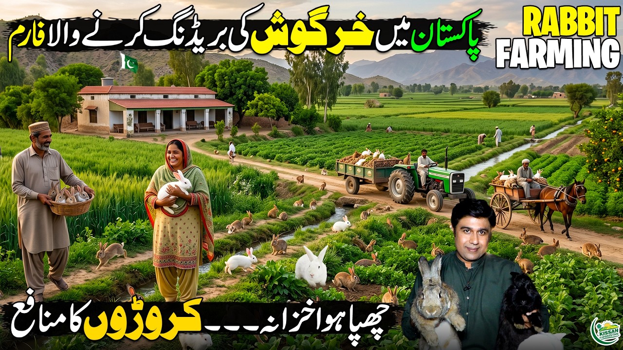 Modern Rabbit Farming in Pakistan 🐇| Profitable Agriculture Business | Kissan Ka Pakistan