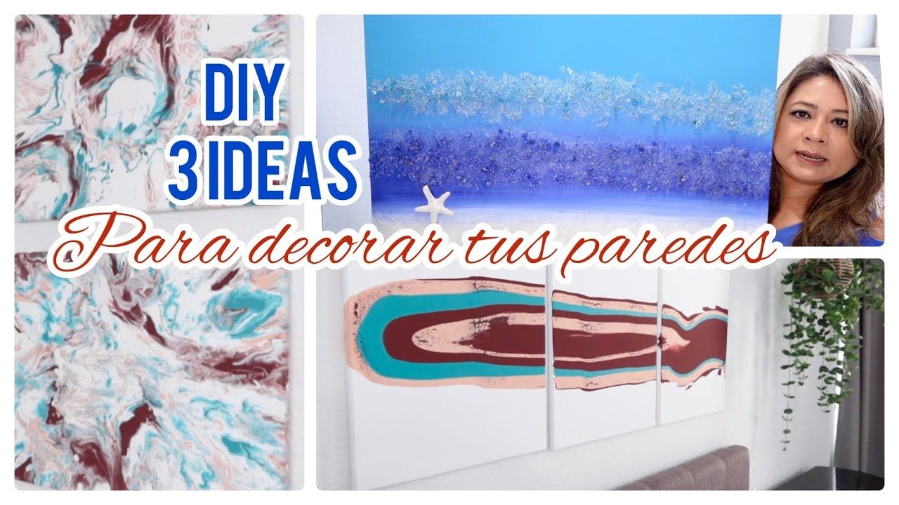 3 DIY CUADROS DECORATIVOS EN MINUTOS / HAZLO TU MISMO