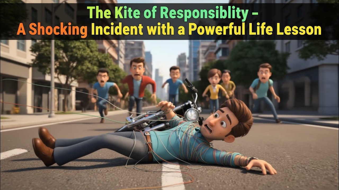 The Kite of Responsibility – A Shocking Incident with a Powerful Life Lesson #moralstory #kids 