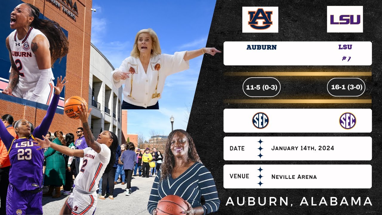 Auburn vs No. 7 LSU | SEC | 1.14.24