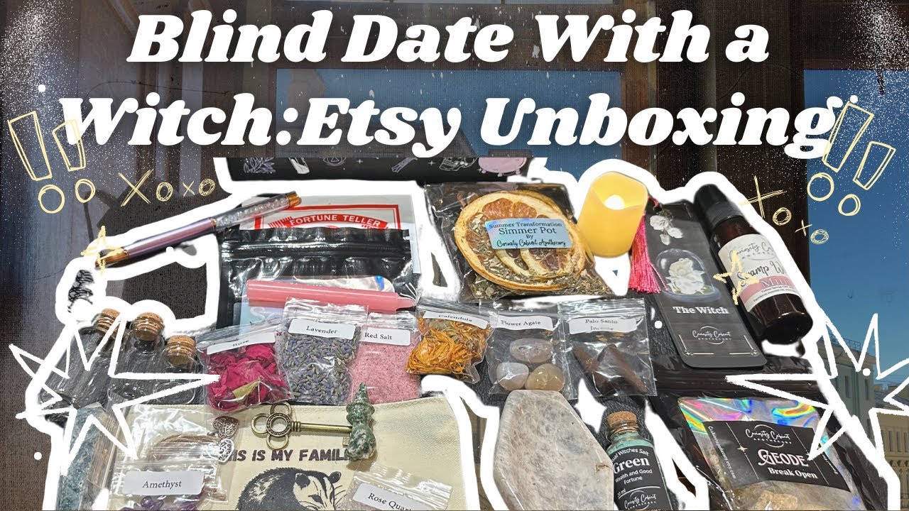 Свидание вслепую с ведьмой Etsy Box | распаковка ведьм #ведьма #распаковка #etsy