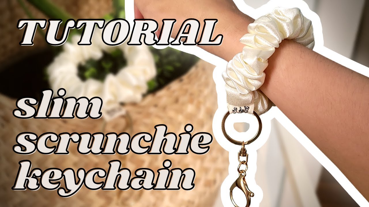 Handmade Sewing For Beginners: Slim Scrunchie Keychain Sewing Tutorial