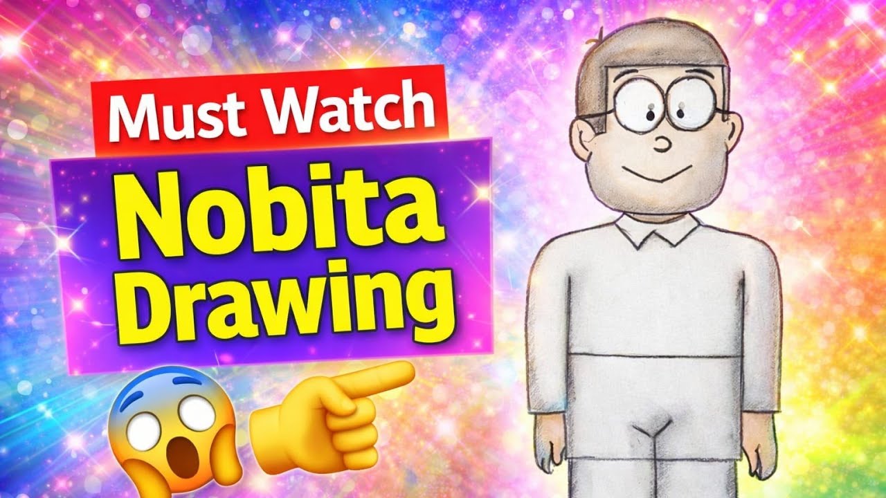 : I Drew Nobita Like NEVER Before 😱 | Must Watch Full Drawing Tutorial! 🎨✨ #drawing #trending #art