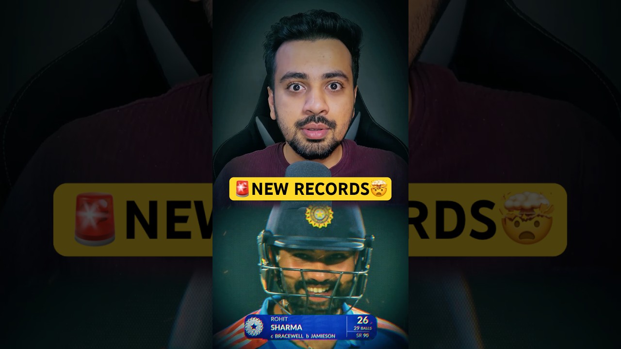 🚨Rohit Sharma NEW Records🤯 Rohit Sharma 26 Out Today 650 International IND vs NZ 1st ODI 2026