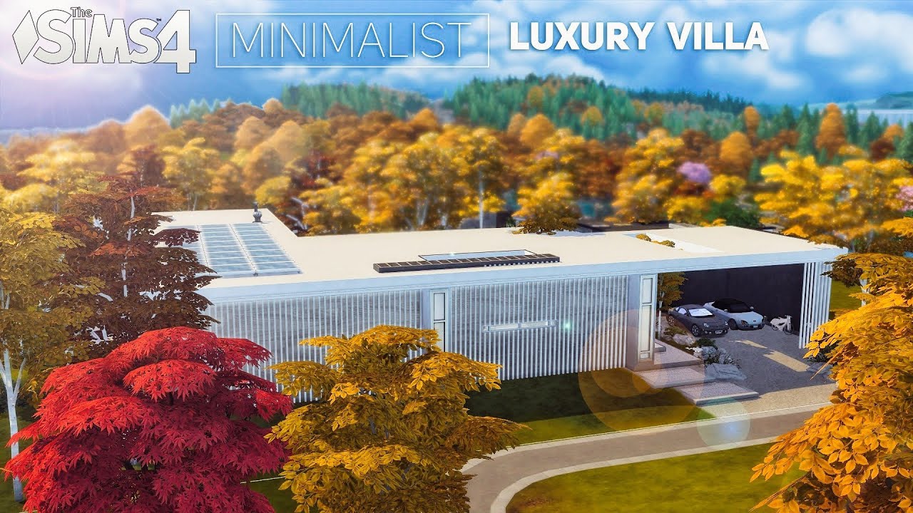 Вилла в стиле МИНИМАЛИЗМ (No CC) the Sims 4 | Симс 4 Строительство