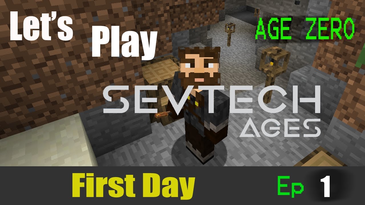 Minecraft Sevtech Ages 2nd Run Ep 1: Getting Started!