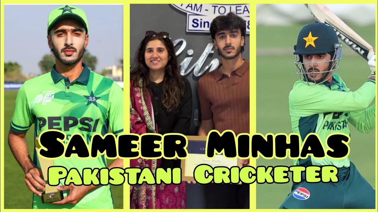 Cricketer Sameer Minhas #biography #pakistan #psl #asiacup2025 #u19cricket #pakvsind 