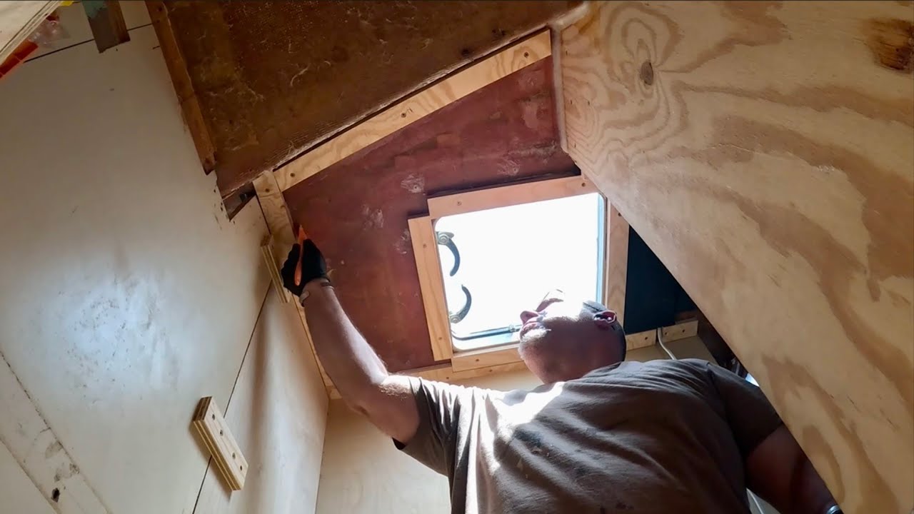 V-Berth Bathroom Build:  Walls Up, Wiring in, and What's Next!