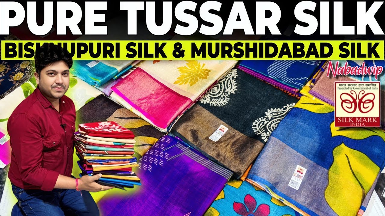 Pure Tussar Silk | Bishnupuri Katan | Murshidabad Silk Saree Manufacturer & Wholesaler in Nabadwip