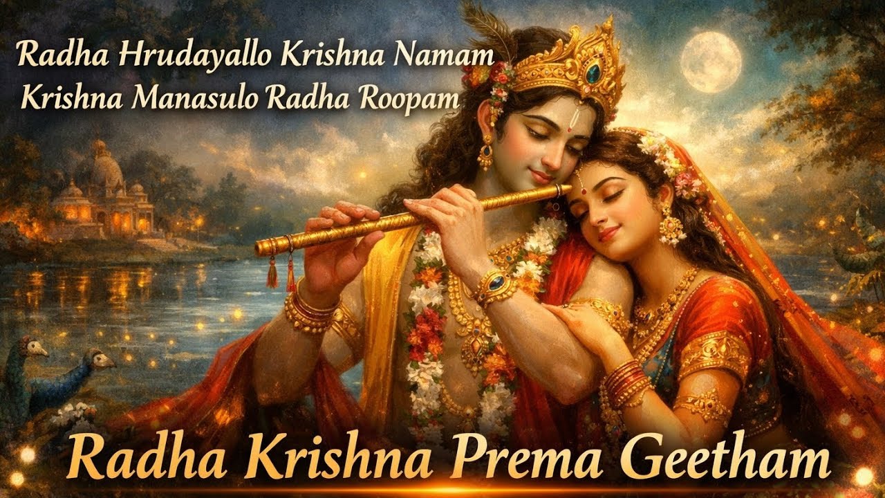 Radha Krishna Prema Geetham | Radhe Krishna Krishna | Beautiful Radha Krishna Love Devotional song