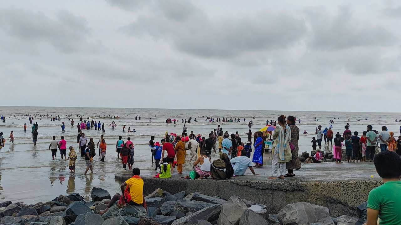Digha 10k is live 🔴 || New digha cloud sea beach ⛈️🌊🏖️ || afternoon tourist enjoy 🤣 || #newdigha
