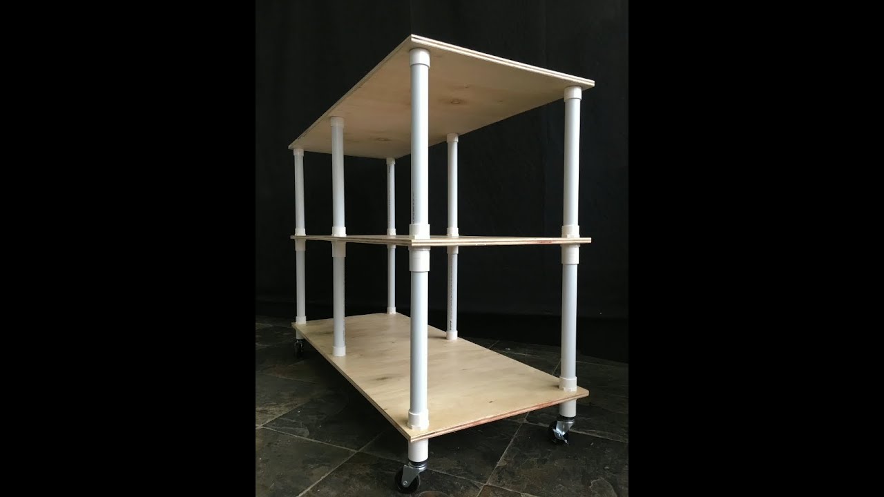 DIY pvc pipe Rack with wheels #diy #diyproject #idea #lifehack #pvcpipe #diypvc