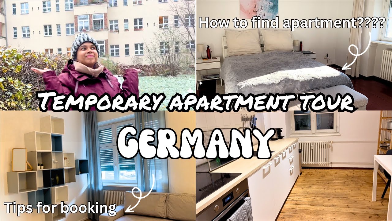 Germany apartment Booking Tips & guide| Temporary rental apartment tour Berlin| Moving to Germany |