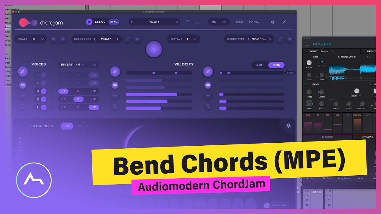 Bend Chords (MPE) with ChordJam by Audiomodern