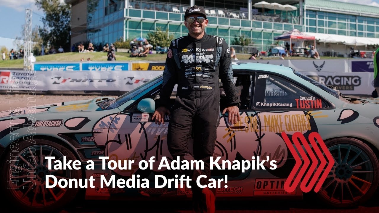 Take a Tour of Adam Knapik's Donut Media Drift Car! 🎥