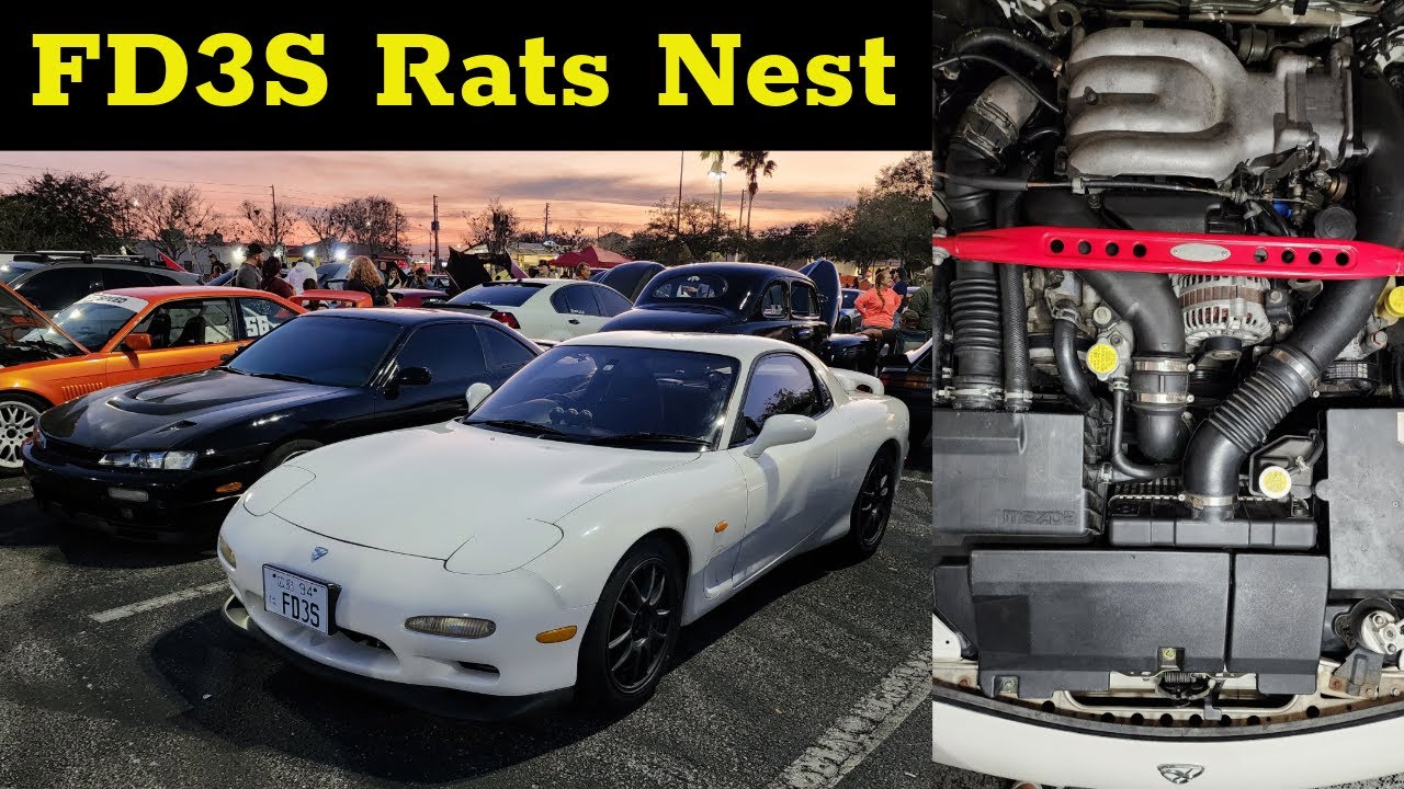 RX7 FD3S Sequential Turbo vacuum Rats Nest and Fuel Injector Restoration