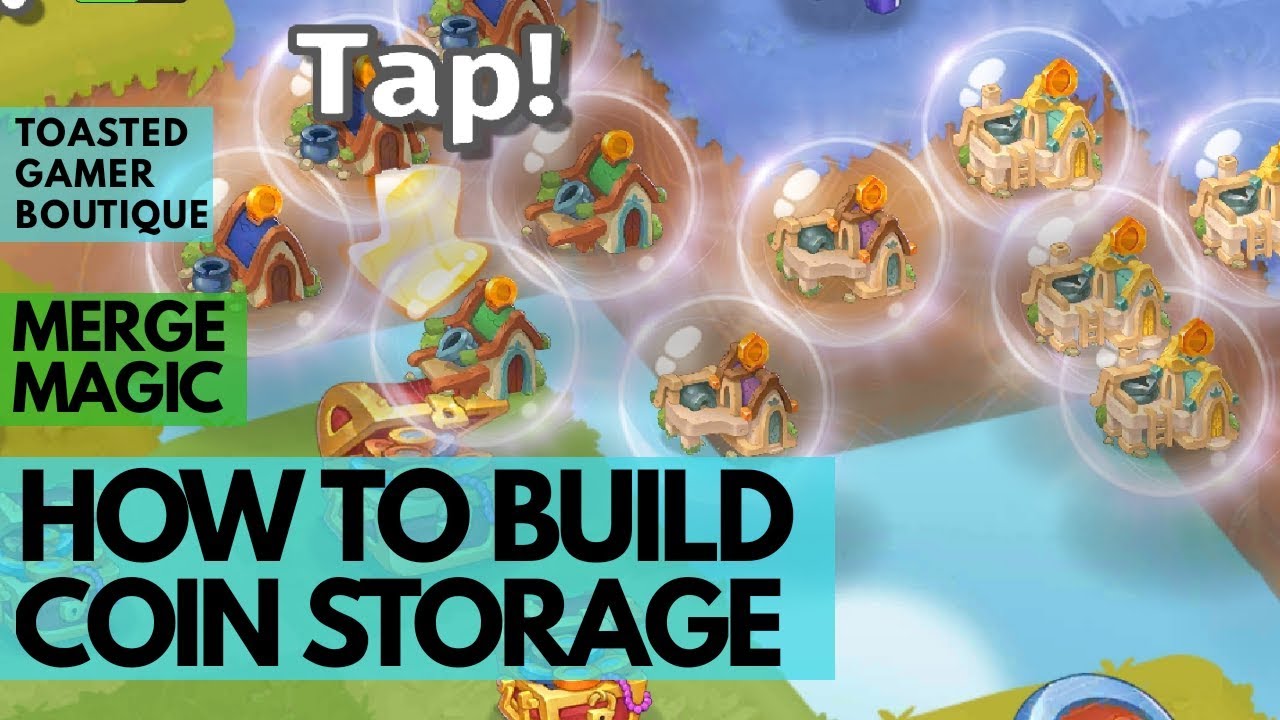 Merge Magic Coin Storage • How To Build & Reduce Cost ☆☆☆