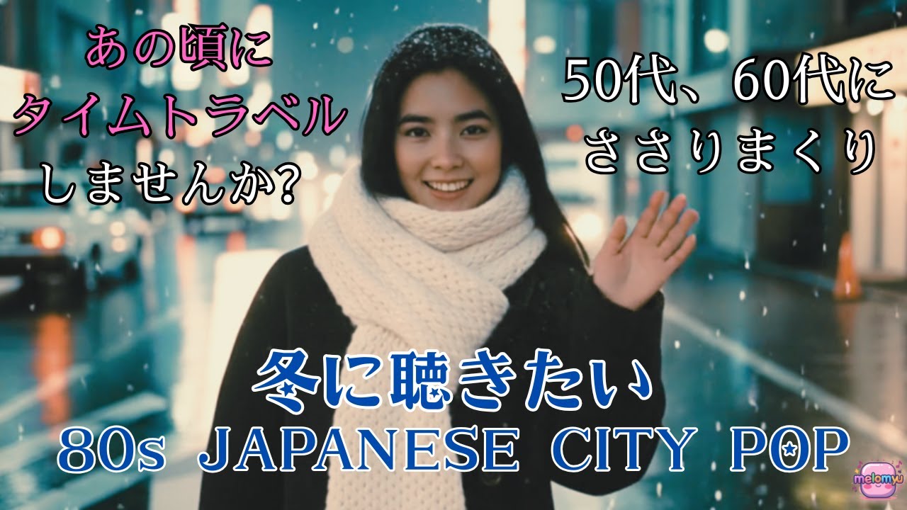 【冬に聴きたい80s Japanese City Pop】あの頃にタイムトラベルしませんか？通勤用BGM♪女性ボーカル/昭和/歌謡曲/作業用BGM/ドライブ