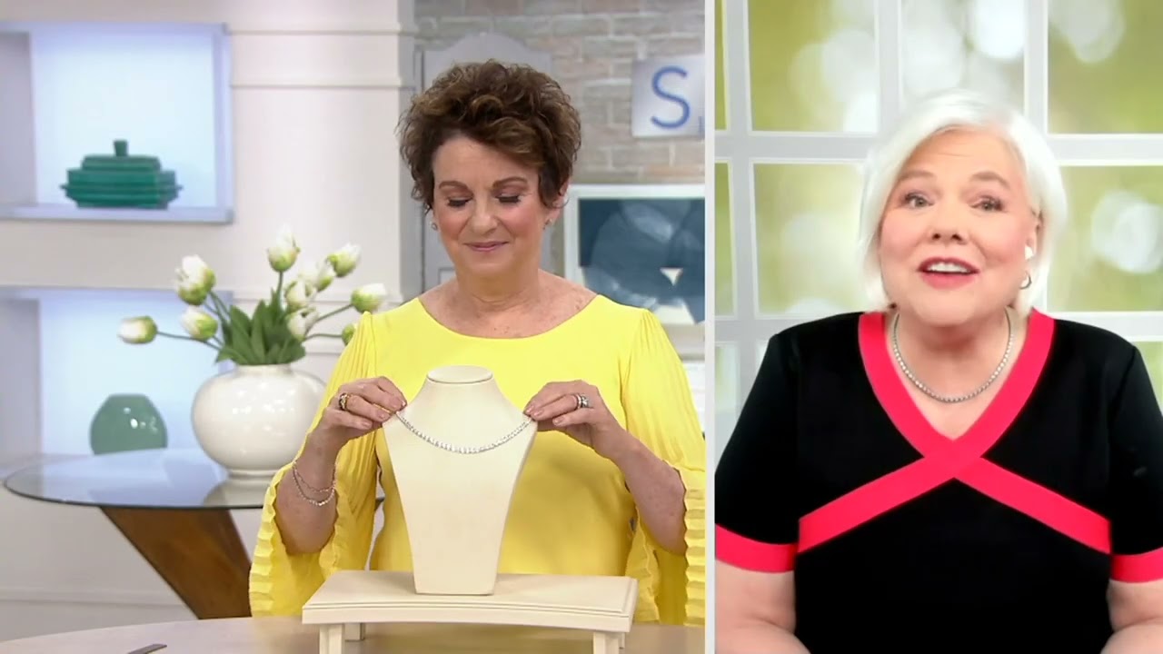 Affinity Diamonds Tennis Necklace Sterling Silver 1.00 cttw on QVC