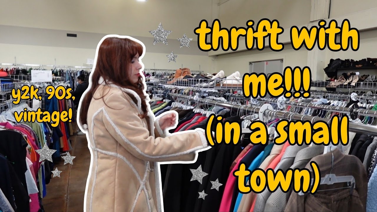 thrift with me!!! y2k, 90s, vintage + more (small town thrift store's are the best) :p