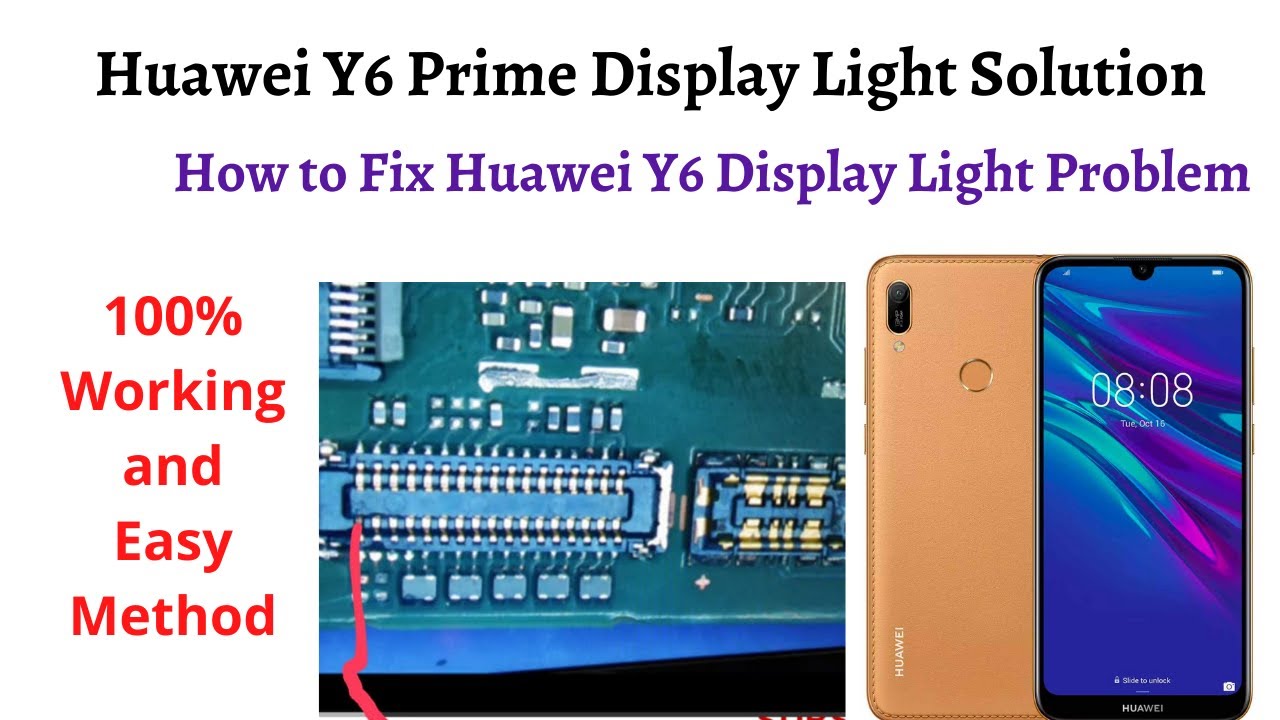 Huawei Y6 Prime 2019 Display Light Solution | huawei y6 prime display light solution