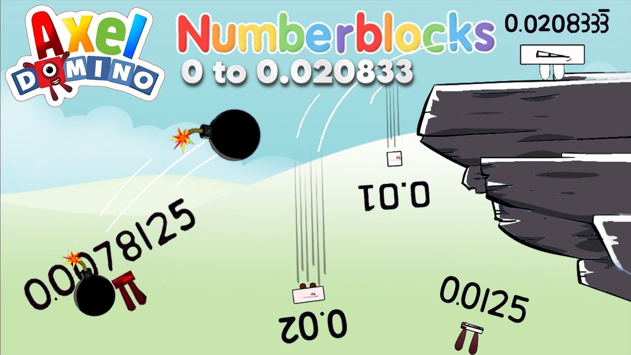 Numberblocks Decimal 0 to 0.0208333