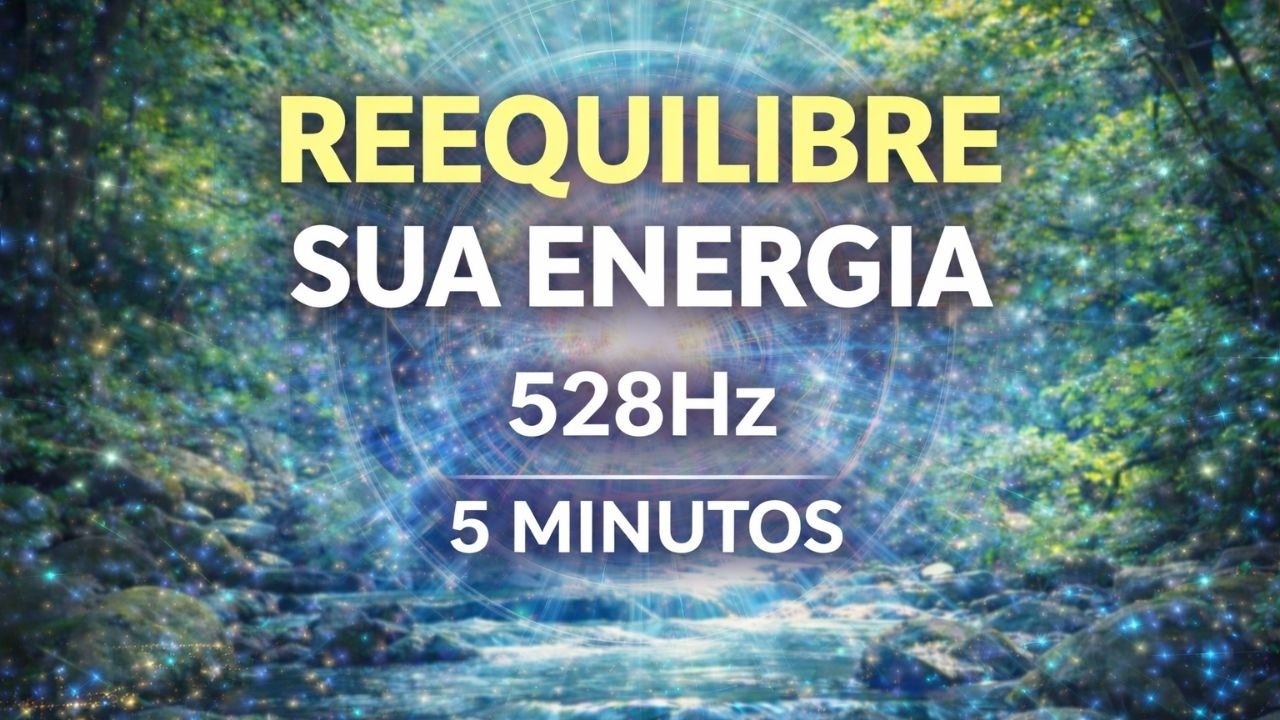 5 Minutos com 528Hz | Reequilibre Sua Energia Agora