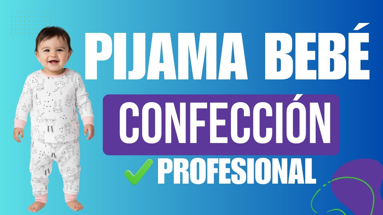 Pijama de bebé unisex: confección fácil y rápida para principiantes